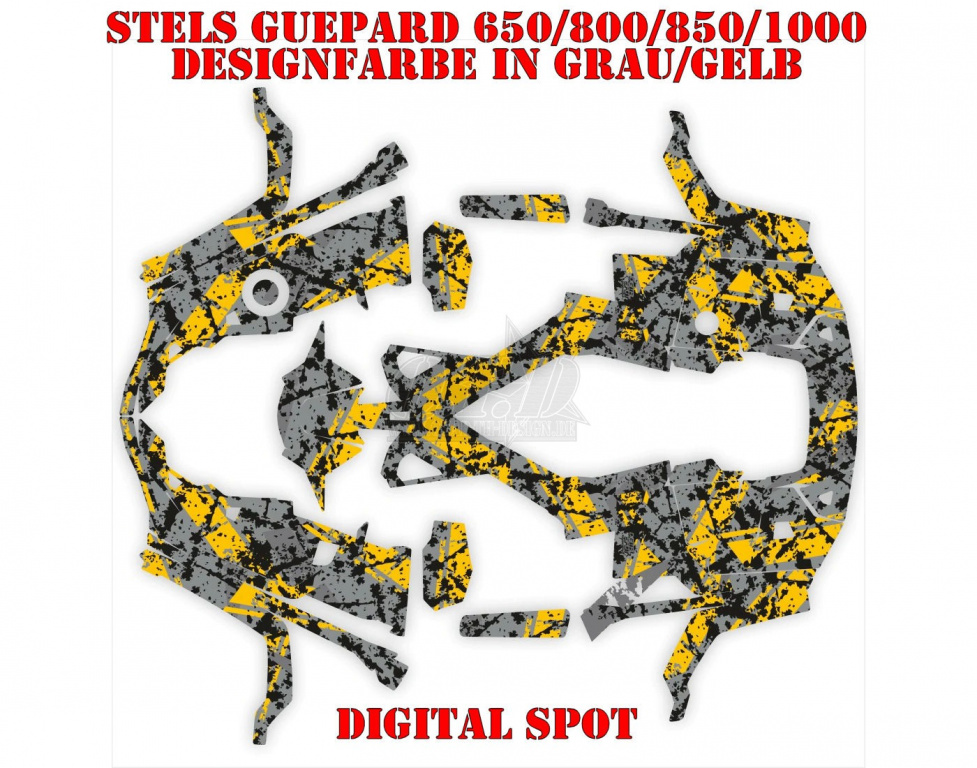 Digital Spot Grau-Gelb für Stels Guepard 650/800/850/1000